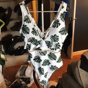 Cupshe Palm Bathing Suit